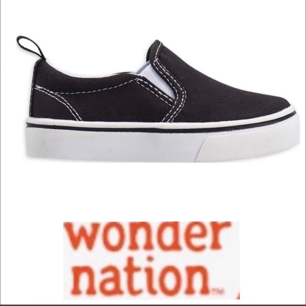 Wonder Nation Kids Casual Slip-On Sneakers